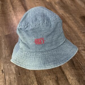 Obey Bucket Hat blue cotton One Size streetwear street style unisex casual